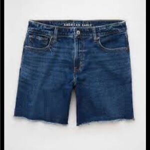 NWT! American Eagle Low Rise Baggy Denim Jean Shorts 12 Jorts